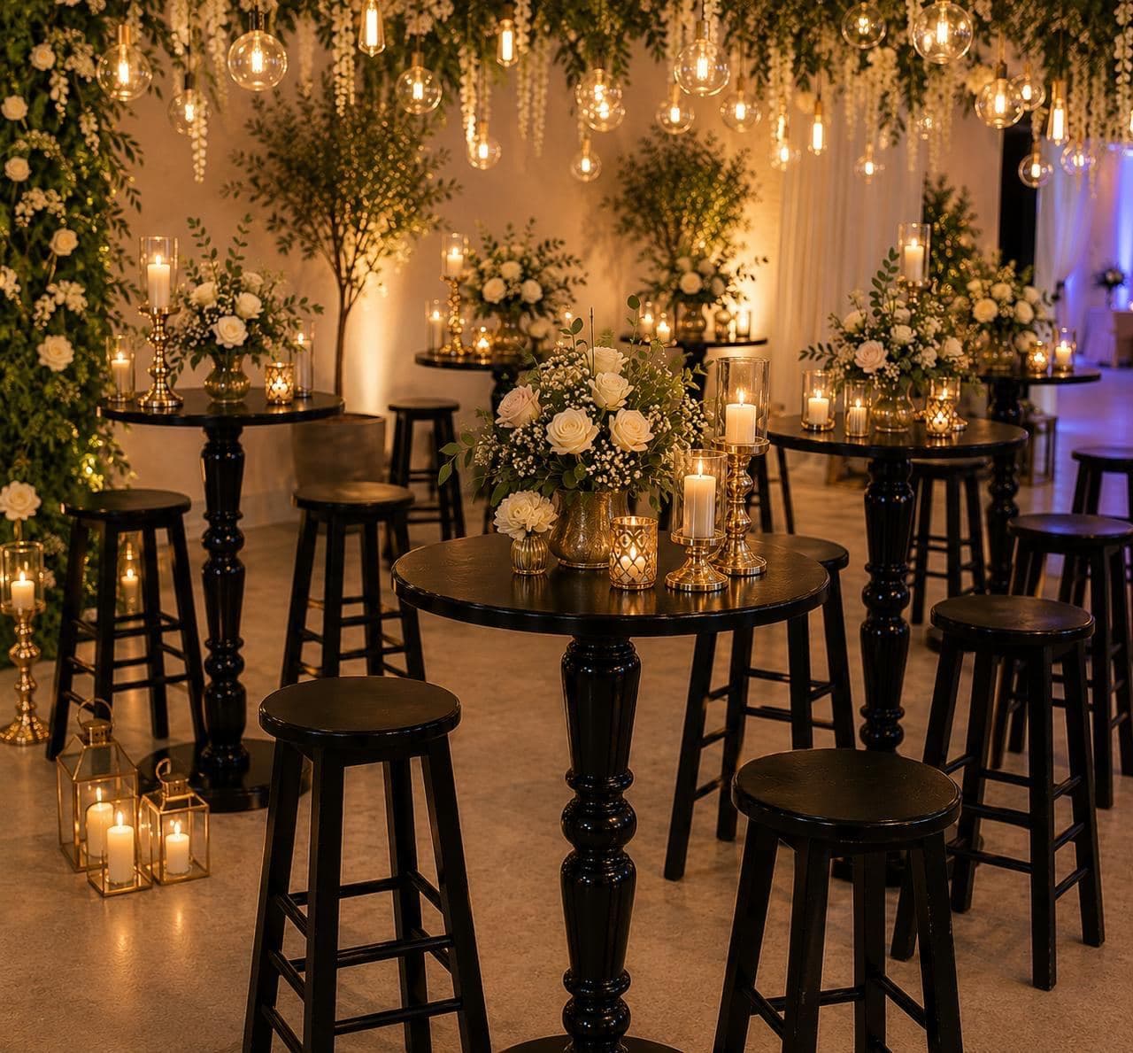 Black Cocktail Tables