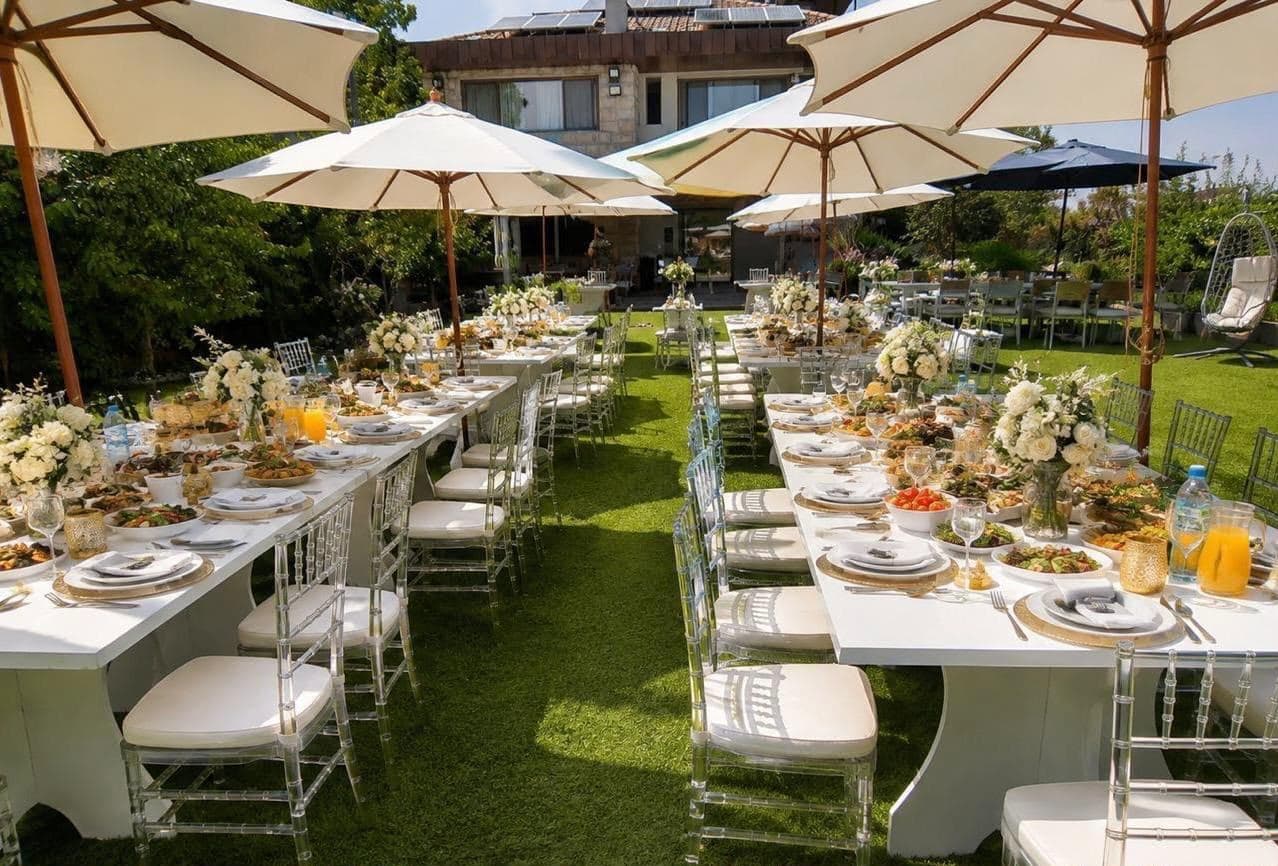 White Banquet Tables