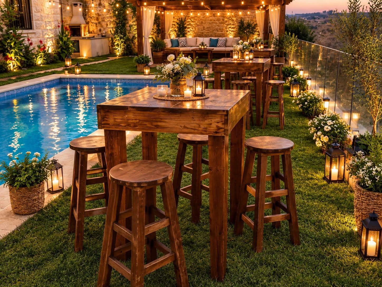 Rustic High Tables